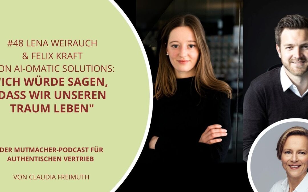Interview mit den Gründern Lena Weirauch und Felix Kraft von dem Start Up ai-omatic solutions