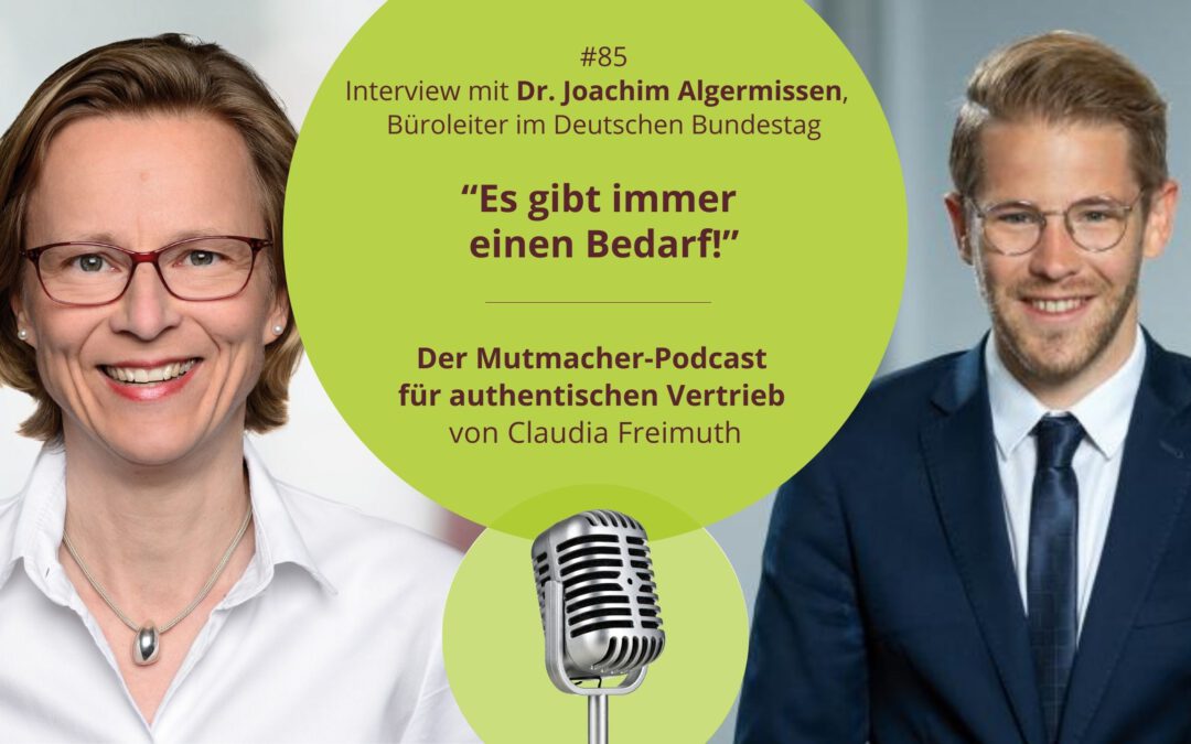 “Es gibt immer einen Bedarf!” – Interview mit Dr. Joachim Algermissen, Büroleiter im Deutschen Bundestag