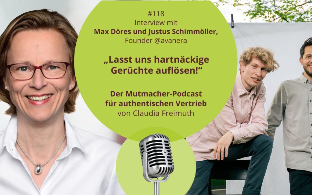 „Lasst uns hartnäckige Gerüchte auflösen!“ Max Döres & Justus Schimmöller, Co-Founder @avanera