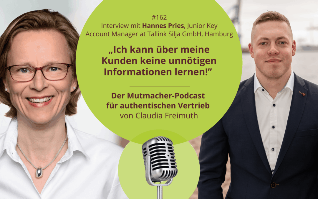 “Ich kann über meine Kunden keine unnötigen Informationen lernen!” Interview mit Hannes Pries, Junior Key Account Manager at Tallink Silja GmbH, Hamburg