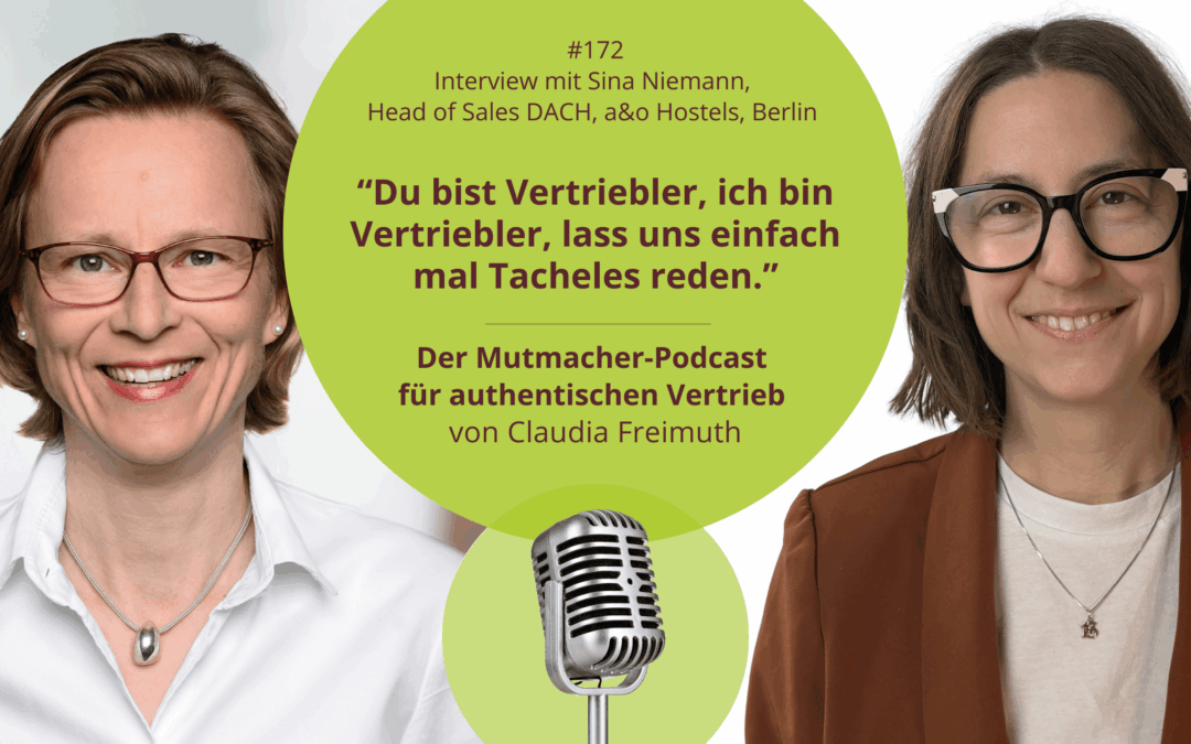 “Du bist Vertriebler, ich bin Vertriebler, lass uns einfach mal Tacheles reden.” Interview mit Sina Niemann, Head of Sales DACH, a&o Hostels, Berlin